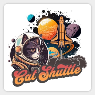 Cat Shuttle Space Explorer Sticker